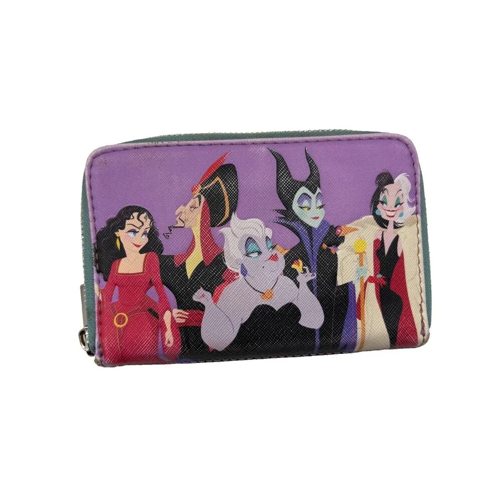 Loungefly Disney Villains Queen Zip Around Wallet Card Holder